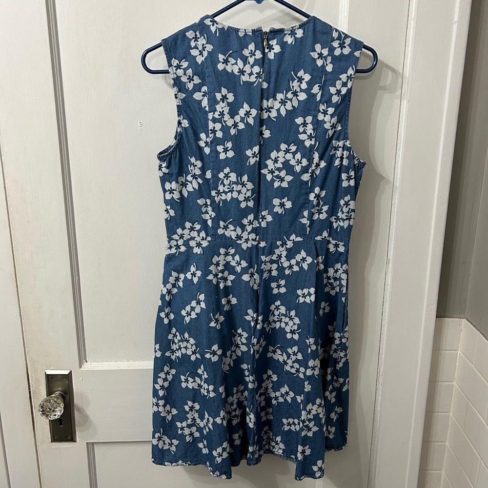 Draper James Blue Floral Mini Dress - Picture 5 of 6